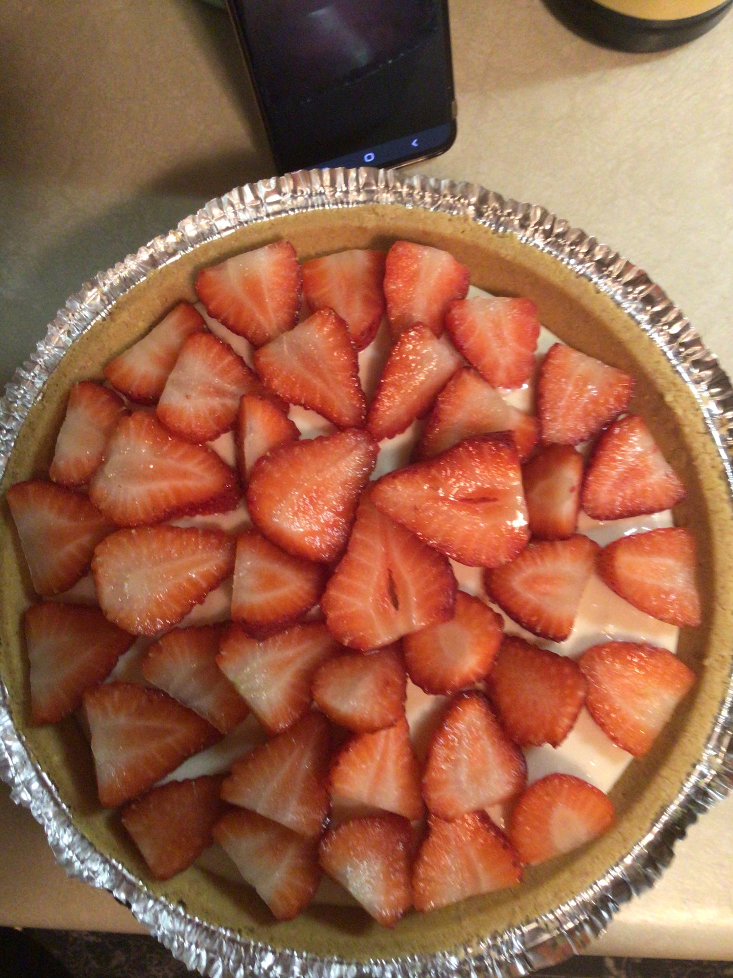 No-Bake Strawberry Cheesecake